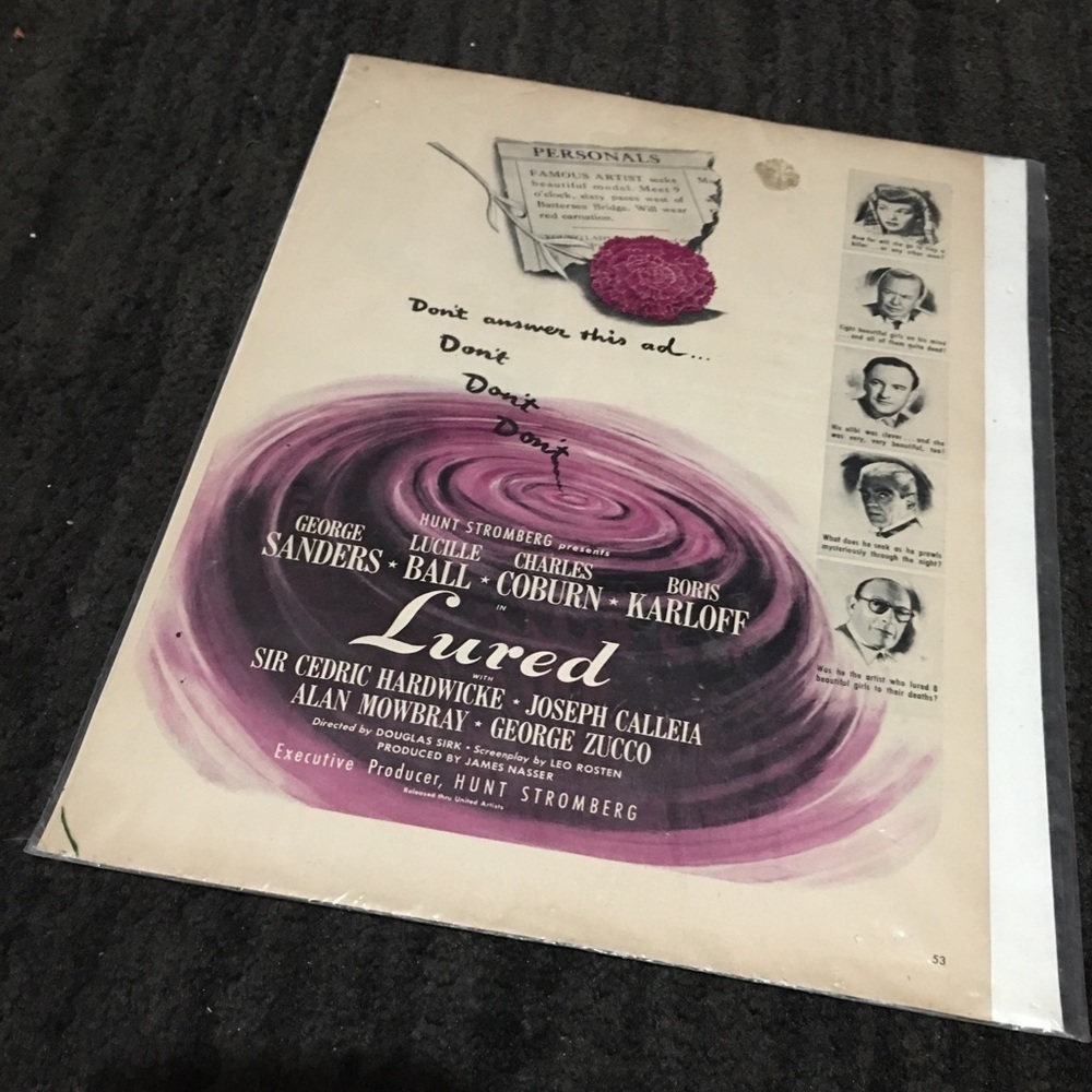 Movie promotion poster ad